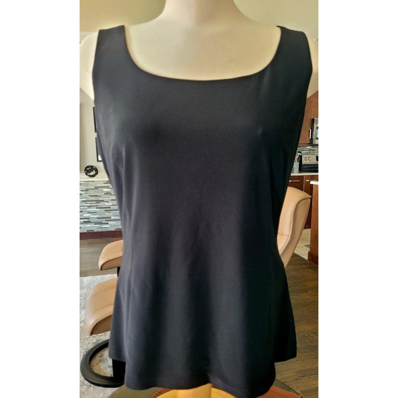 NWT Frank Lyman Black Tank Top Sz 14 - Wrinkle-free! - Picture 1 of 2